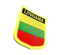 Parche bordado para coser o planchar con la bandera europea del Báltico de Lituania, 1 unidad
