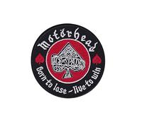 Parche bordado para pegar con plancha, accesorio de recuerdo de Motoerhead Born to Lose Live Win