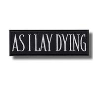 Parche bordado para planchar con diseño de As I Lay Dying