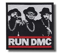 Parche bordado para planchar con diseño de Run Dmc
