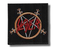 Parche bordado para planchar con diseño de slayer