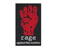 Parche bordado para planchar con texto en inglés"Rage Against The Machine Machine_3