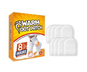 Parche calentador de pies: calentadores de pies portátiles, almohadillas de terapia de calor instantáneas | Cómoda solución adhesiva para calentar los pies, 6 uds. Adhesivo y parche térmico seguro par