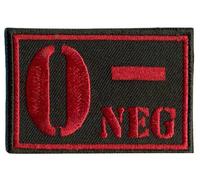 Parche con diseño de Cruz roja o Grupo sanguíneo Negativo de Supervivencia Militar