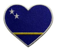 Parche con la bandera de corazón de todos los países (6,5 x 7 cm) - Insignia bordada para planchar o coser, emblema nacional para chaquetas, mochilas, sombreros, chalecos, bolsos y manualidades