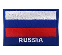 Parche con la bandera de Rusia bordada para coser o planchar