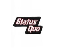Parche con texto en inglés "Status Quo" para planchar en ropa, camiseta, gorra, chaleco, chaqueta, abrigo de mezclilla, para decorar bricolaje, hecho a mano, pasatiempos, regalo, manualidades,
