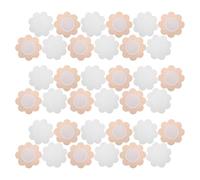 Parche de Aceite Vientre 50 Uds de Tela No Tejida | Diseño Calado Flor de Ciruelo, Uso en Masaje y Hogar, Color Piel y Blanco