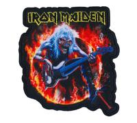 Parche de anillo de fuego de Iron Maiden con CD Visionary en rojo y negro