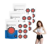 Parche de apoyo metabólico - Parche de apoyo al bienestar - Adhesivo de equilibrio corporal, botánicos para apoyo al estilo de vida activo, 30 piezas de tirita equilibrador con (3 bolsas)