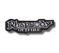Parche de banda Rhapsody of Fire, negro, 7,6 x 7,6 cm, tema de música clásica, para coser o planchar, 1 unidad