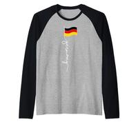 Parche de Bandera de Alemania con diseño de Bandera Alemana Camiseta Manga Raglan