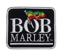 Parche de bandera de Bob Marley Rasta para planchar para coser o planchar con parche bordado para ropa, camisas, jeans, etc