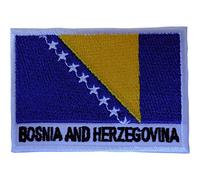 Parche de bandera de Bosnia y Herzegovina para planchar o coser en la ropa, insignia bordada de Bosnia