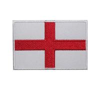 Parche de bandera de Inglaterra con diseño de bandera del Reino Unido, parche bordado para planchar o coser