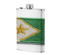 Parche de bolsillo con bandera de Senegal de 8 onzas, banderas de acero inoxidable para papá, padrino de boda, viajes, camping