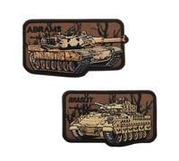 Parche de bordado táctico,insignia de tela de color mixto,diseño divertido tanque militar,accesorio de equipo al aire libre duradero (como se muestra,07)