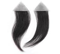 Parche De Cabello Humano Real Para Reemplazo De áRea Local,Peluca Invisible Para Frente Patillas Flequillo Sistemas De ExtensióN De Cabello Para Mujeres Y Hombres(triangle,3x3x4)