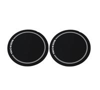 Parche de Cabeza de Tambor PET Resistente Al Desgaste, Protector de Parche para Práctica de Rendimiento, Pedal único, Accesorios Profesionales, 2 uds. (Pedal único negro)