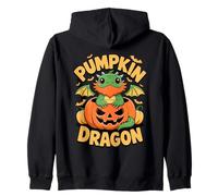 Parche de Calabaza, Dragones barbudos, Halloween Sudadera con Capucha