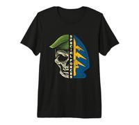 Parche de Calavera de Boina Verde de Las Fuerzas Especiales del ejército Regalo de la A Camiseta Premium