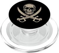 Parche de Calavera Pirata, Espadas Cruzadas, Vintage, Hombres, Mujeres y niños PopSockets PopGrip para MagSafe