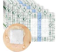 Parche de ducha impermeable con almohadilla no adhesiva, vendaje transparente curativo, impermeable, cinta médica de tatuaje para deportes, ducha (10 x 12) cm