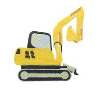 Parche de excavadora para niños de alta calidad | Parches Termoadhesivos de Planchado para Ropa | Aplique Codera Rodillera Bordado DIY | Finally Home