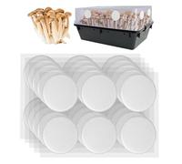 Parche de filtro - Malla de algodón de poliéster 7,5 x 0,2 cm | Kit de cultivo de de 30 piezas | Disco de filtro autoadhesivo | Ventilación autoadhesiva transpirable para cultivo de