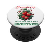 Parche de fresa Elige tu propio dulzor PopSockets PopGrip Adhesivo