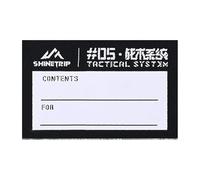 Parche de gancho y bucle escrito a mano, resistente al desgarro, para equipo de camping, resistente al desgaste