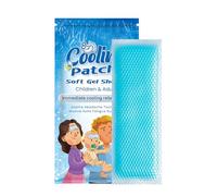 Parche De Gel Frío - Almohadilla Fría Refrescante, Lámina Para La Frente, Banda Cómoda Portátil, Textura Y Segura Para La Piel, Adhesivo, Uso Duradero | Práctico Con Kit De Atención