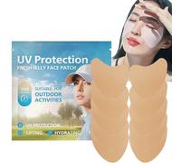 Parche de Golf Face Patch | 5 Pair Facial Sunscreen Patch | Clear UV Facial Golf Patches, UV Protection Face Protection Face Patch for Sun Protection, Sports Face Patch for Golfers and Outdoor