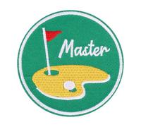 Parche de Golf Master, Parche de Golf para Planchar de 7,6 x 7,6 cm Parche de Golf de Tela Parches Deportivos para Coser Parche Bordado DIY para Ropa Sombreros Jeans Bolsos