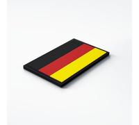 Parche de goma con la bandera de Alemania (8 x 5 cm, para uniformes, chaleco, bolsa, chaqueta o mochila, para ejército federal, policía y militar)