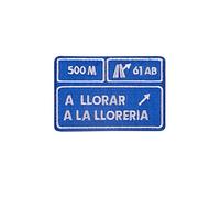 Parche de Goma con parte trasera de gancho y bucle, Parche para Mochilas y Chalecos de Cross Training y Gimnasio (A llorar a la llorería)