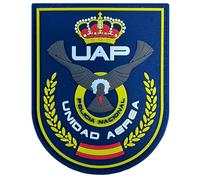 Parche de Goma UAP Policía Nacional, Emblema Unidad Aérea, 8 cm