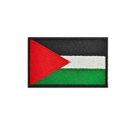 Parche de la bandera de Palestina, 1 pieza bordada con emblema de moral militar, gancho y lazo para bolsa de ropa, productos de mercancía