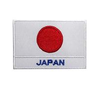 Parche de la bandera del país nacional de Japón para coser en parche bordado insignia país