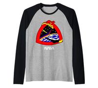 Parche de la misión Apolo 17 de la NASA Camiseta Manga Raglan