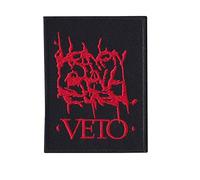 Parche de metal con diseño de Heaven Shall Burn Veto, accesorio de recuerdo bordado