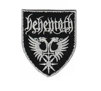 Parche de metal rojo de Behemoth Death bordado para planchar