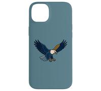 Parche de Mezclilla sintética Estilo Eagle Retro Artwork Carcasa para iPhone 14 Plus