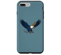 Parche de Mezclilla sintética Estilo Eagle Retro Artwork Carcasa para iPhone 7 Plus/8 Plus