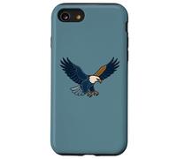 Parche de Mezclilla sintética Estilo Eagle Retro Artwork Carcasa para iPhone SE (2020) / 7/8