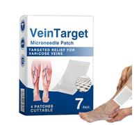 Parche De Microagujas Vein Target - 2026 Nuevo Parches Para Varice En Piernas, Parches Ingredientes Naturales Para Piernas Cansadas Y Pesadas, Parche Vein Target Ease Para Todo Tipo De Piel