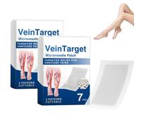 Parche De Microneedles Vein Target, Parches Para Venas Varicosas, Tratamiento Natural Para Piernas (Eliminación De Arañitas Vasculares), Cuidado Corporal Para Todo Tipo De Piel (2 unidades)