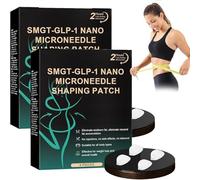 Parche de nano microagujas SMGT-GLP-1, parche de cuidado corporal con nano microagujas, parche natural SMGT-GLP-1, estiramiento de la piel y reducción de arrugas (2 Box)