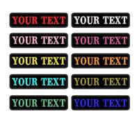 Parche de Nombre Militar Táctico Personalizado de 2 Piezas, Parche de Etiqueta de Número Personalizado para Múltiples Bolsas de Ropa Chaleco Chaquetas Funciona con Gancho y Bucle, Respaldo de Hierro