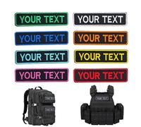 Parche de Nombre Militar Táctico Personalizado de 2 Piezas, Parche de Etiqueta de Número Personalizado para Múltiples Bolsas de Ropa Chaleco Chaquetas Funciona con Gancho y Bucle, Respaldo de Hierro